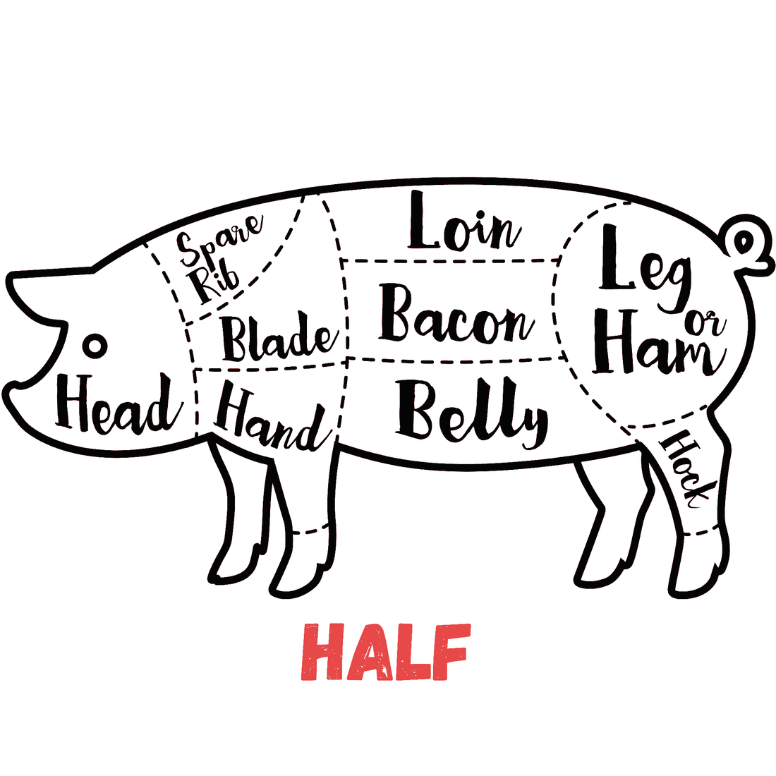 Half Pig - White's Family Farmhouse 